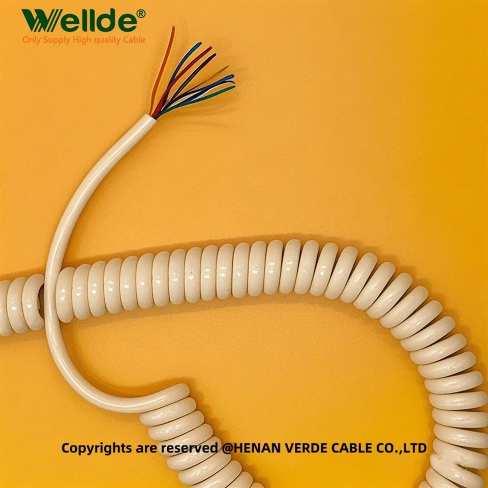 Flexible Copper PUR Coiled Spiral Cable