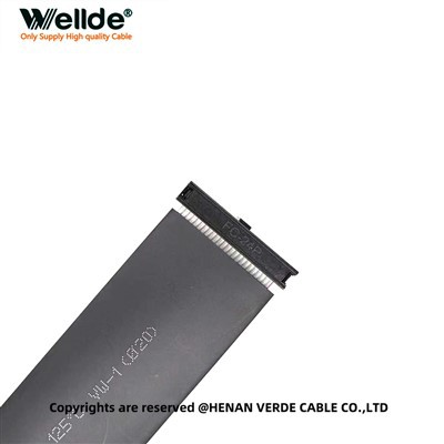 Cablu plat plat gri de 100 mm